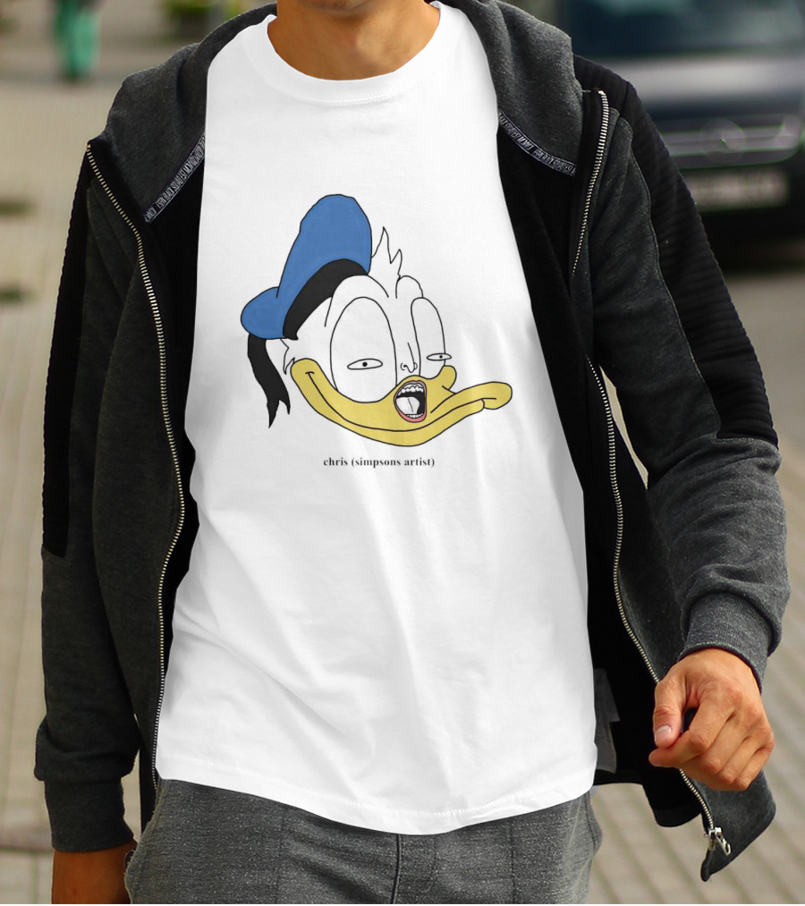 Donna Duck Chris Simpsons Artist Character Blue Hat T-Shirt