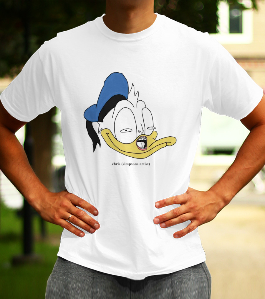 Donna Duck Chris Simpsons Artist Character Blue Hat T-Shirt