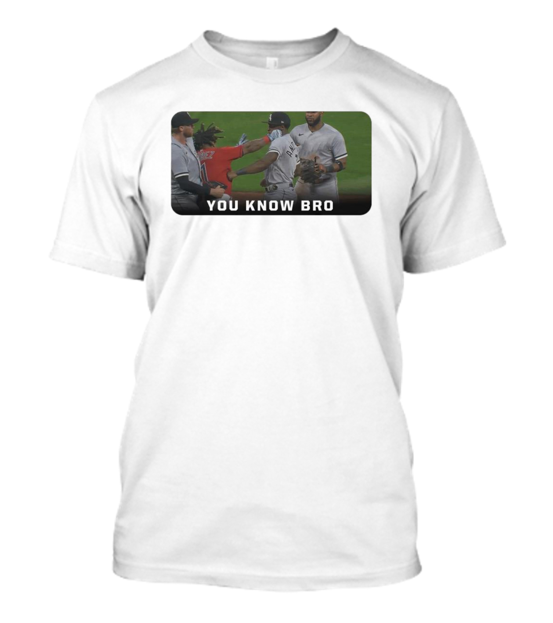 Down Goes Anderson You Know Bro Baseball Encounter Moment T-Shirt