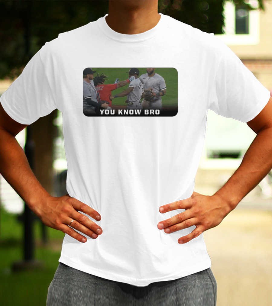Down Goes Anderson You Know Bro Baseball Encounter Moment T-Shirt