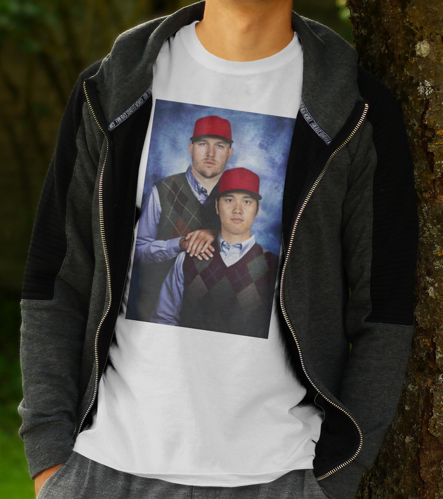 Los Angeles Angels Shohei Ohtani And Mike Trout Baseball Step Brothers Movie T-Shirt
