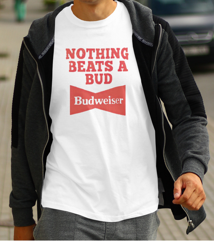 Budweiser Nothing Beats A Bud Red Bowtie T-Shirt