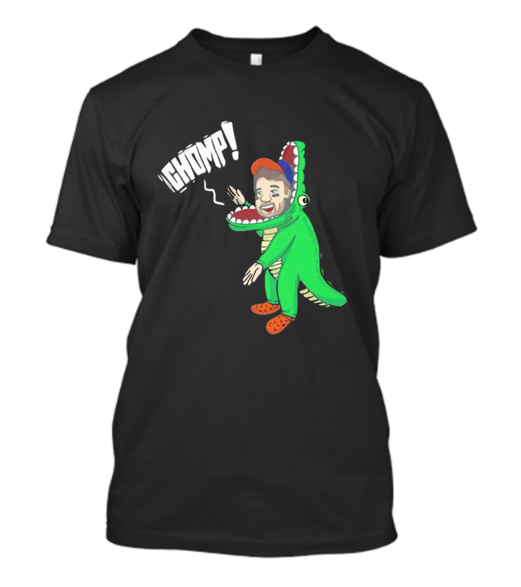 Chomp Chas McCormick Crocodile Costume Character T-Shirt