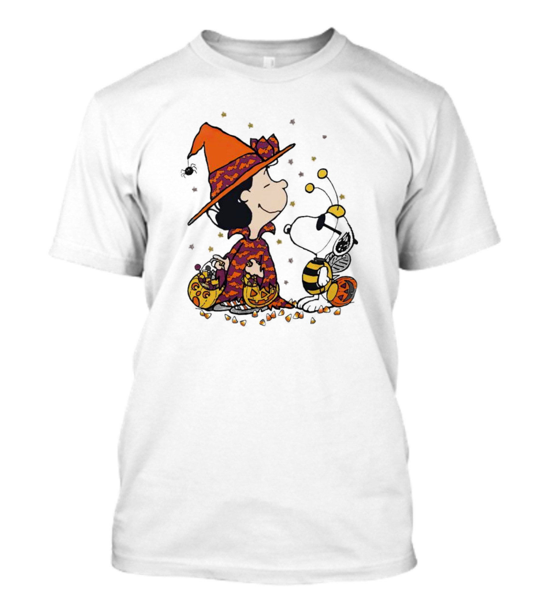 Snoopy Halloween Witch And Bee Pumpkins T-Shirt