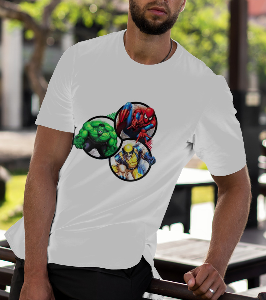 Marvel's Trinity Hulk Spider-Man Wolverine T-Shirt