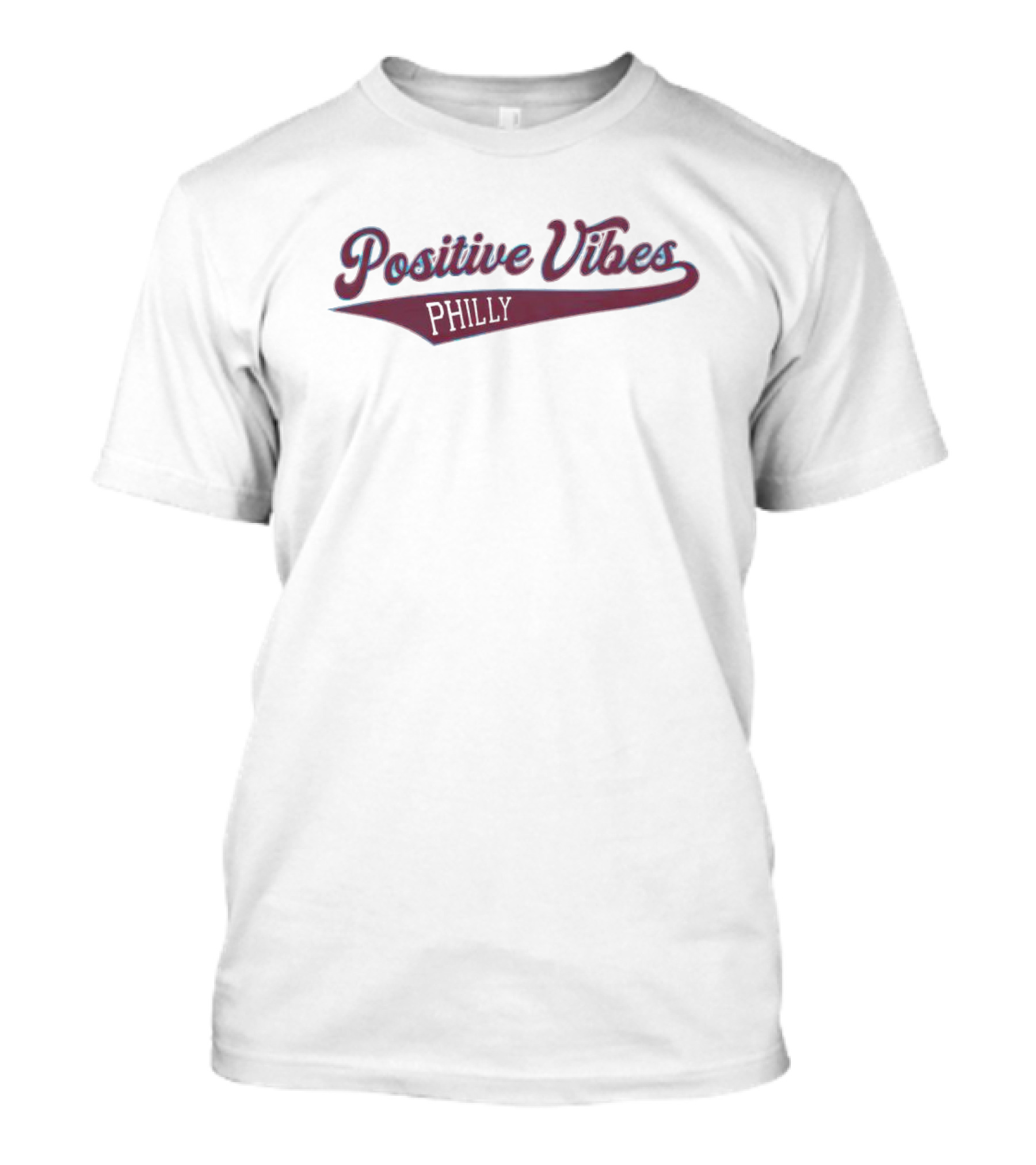Positive Vibes Philly Baseball Style Mariners T-Shirt