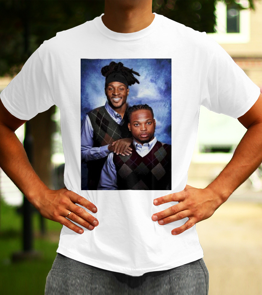 Tennessee Titans Derrick Henry DeAndre Hopkins Step Brothers Photo T-Shirt