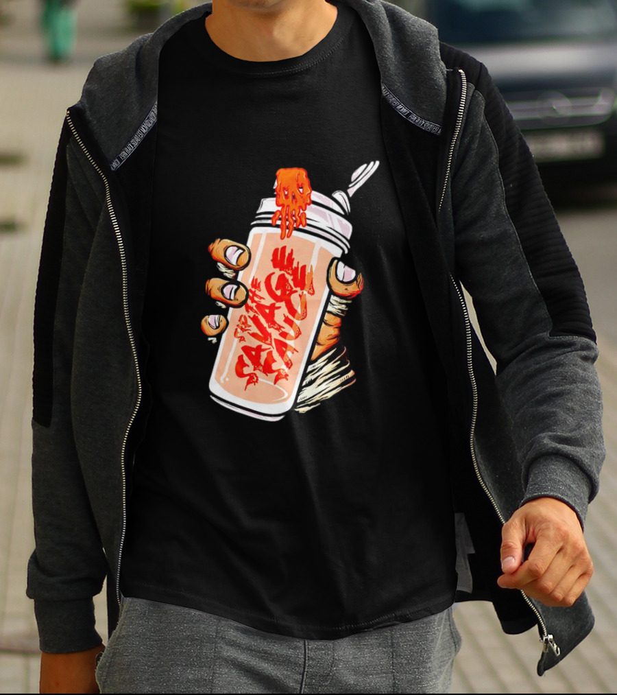 Iron Savages Consume Fiery Savage Sauce Bottle T-Shirt