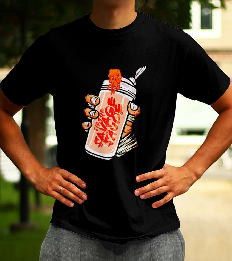 Iron Savages Consume Fiery Savage Sauce Bottle T-Shirt