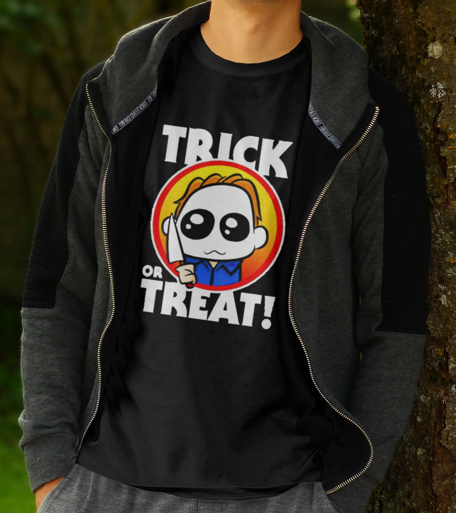 Michael Myers Chibi Trick Or Treat Halloween Character T-Shirt
