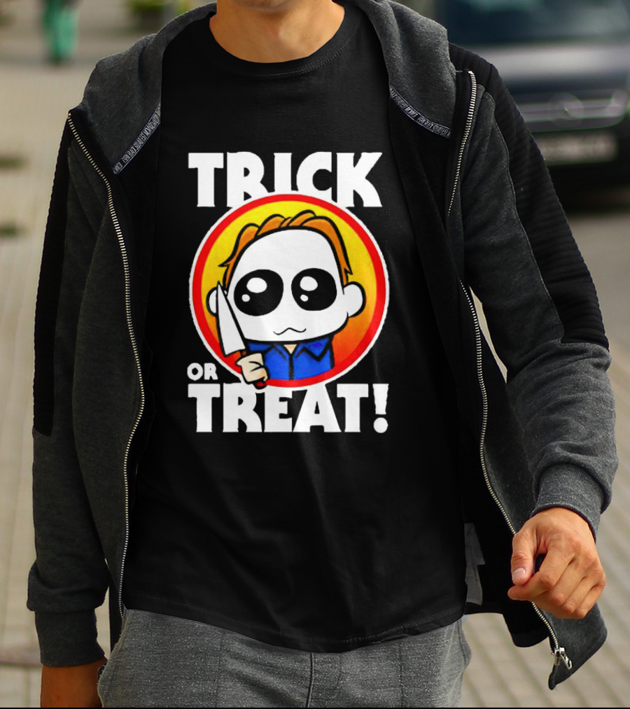 Michael Myers Chibi Trick Or Treat Halloween Character T-Shirt
