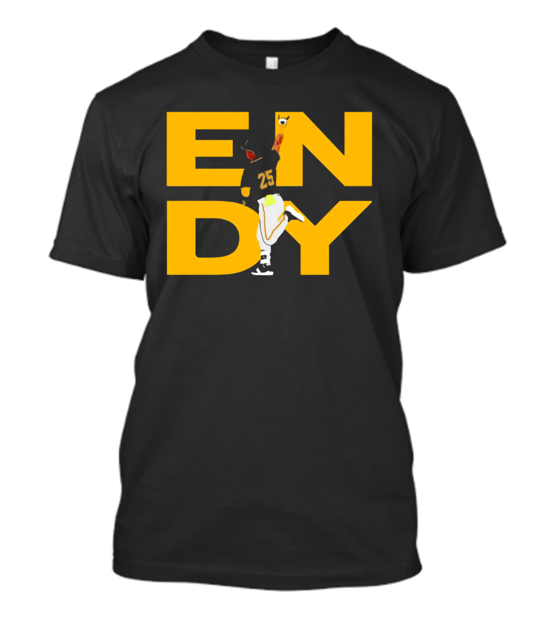 Pirates Endy Rodriguez 25 Celebration Run T-Shirt