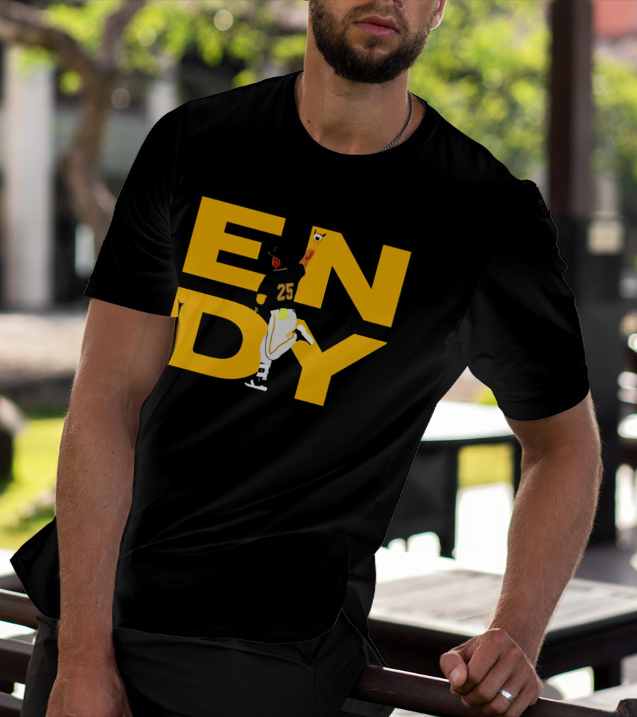 Pirates Endy Rodriguez 25 Celebration Run T-Shirt