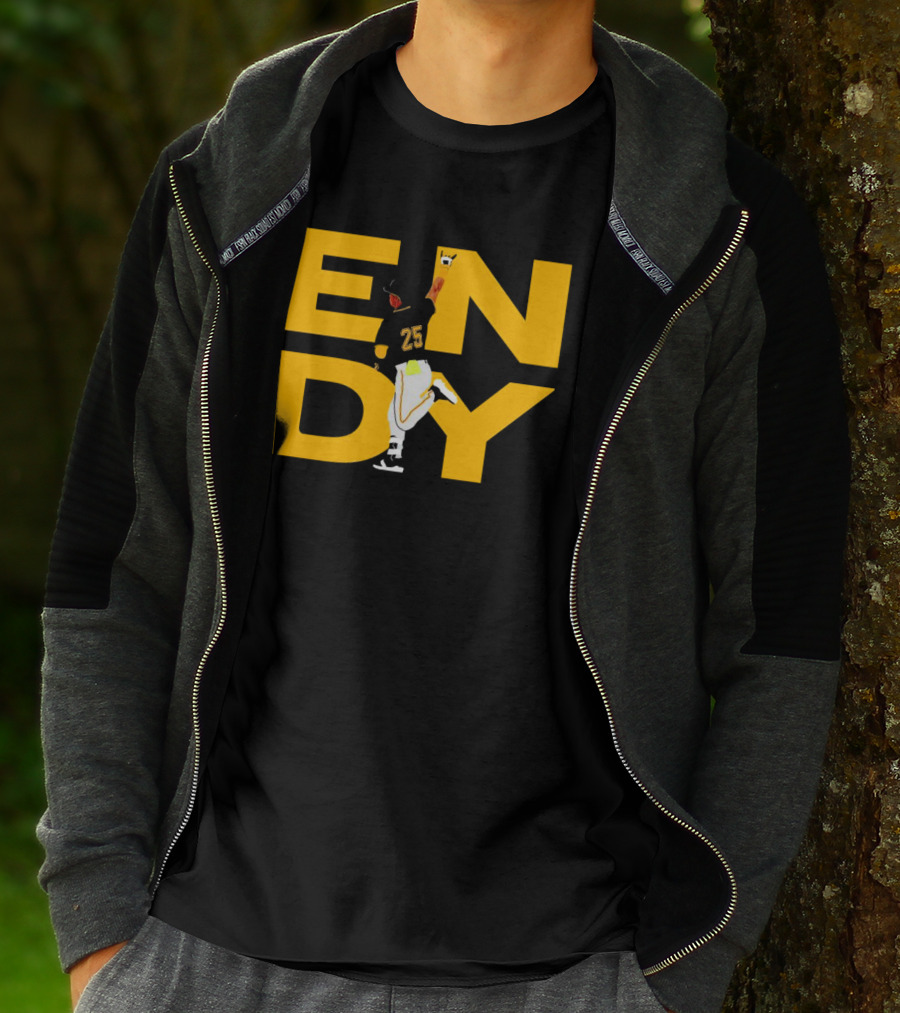 Pirates Endy Rodriguez 25 Celebration Run T-Shirt