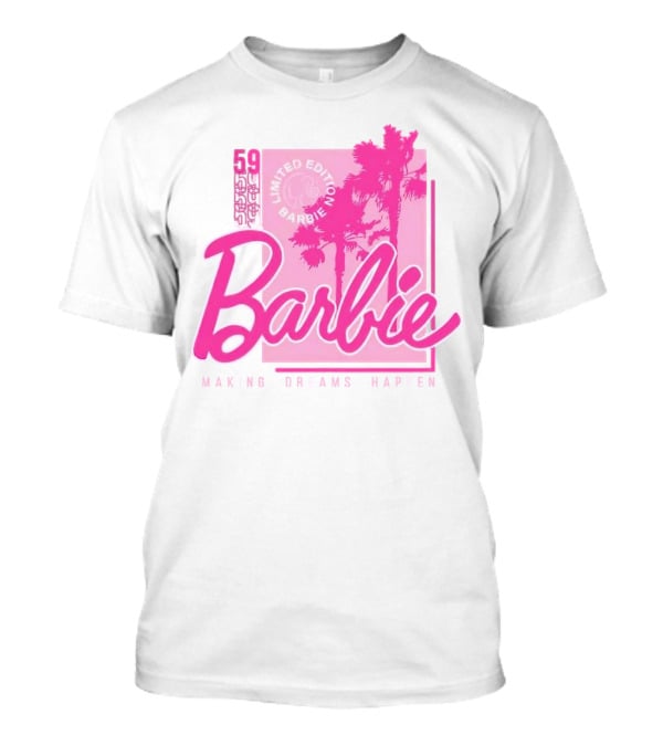 Barbie 59 Making Dreams Happen Palm Trees T-Shirt