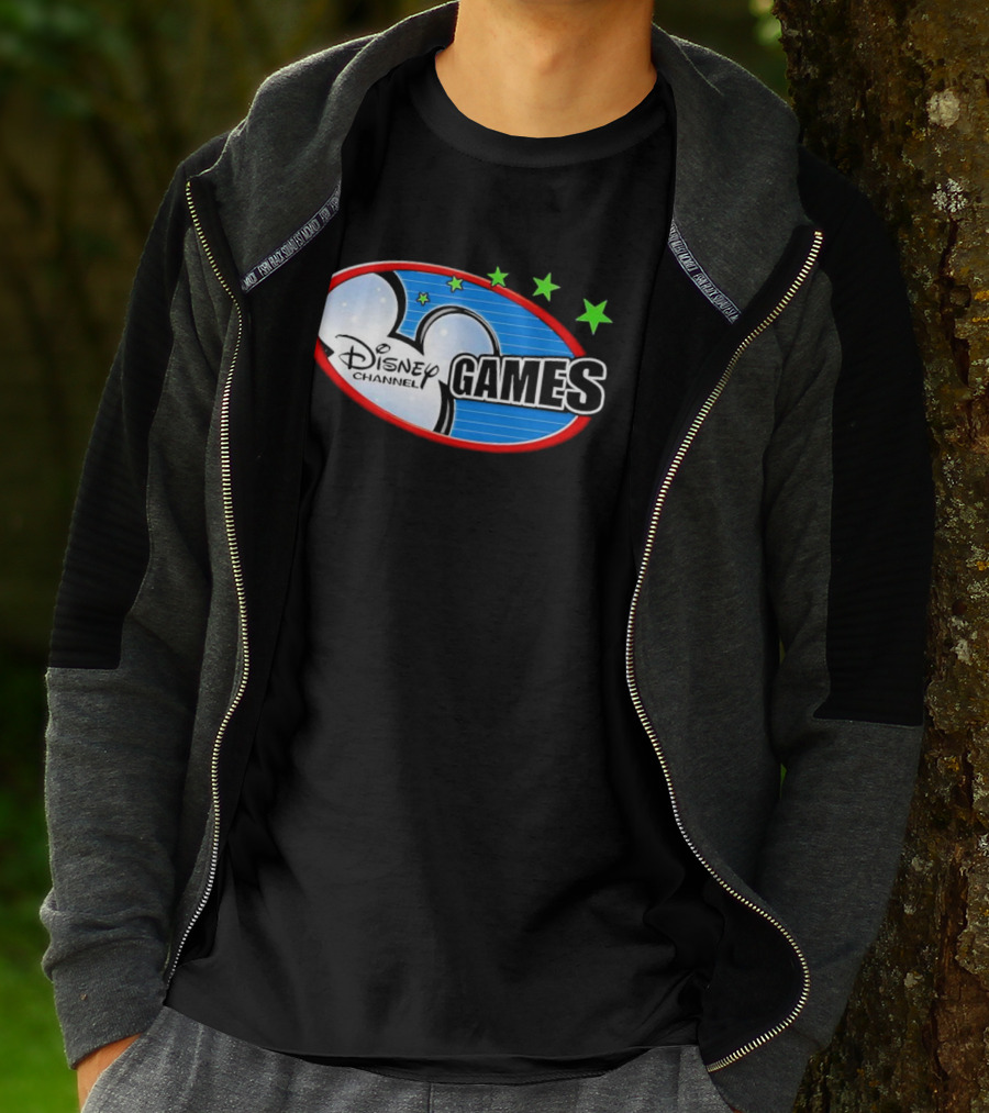 Disney Channel Games Logo With Stars And Iconic Symbols T-Shirt