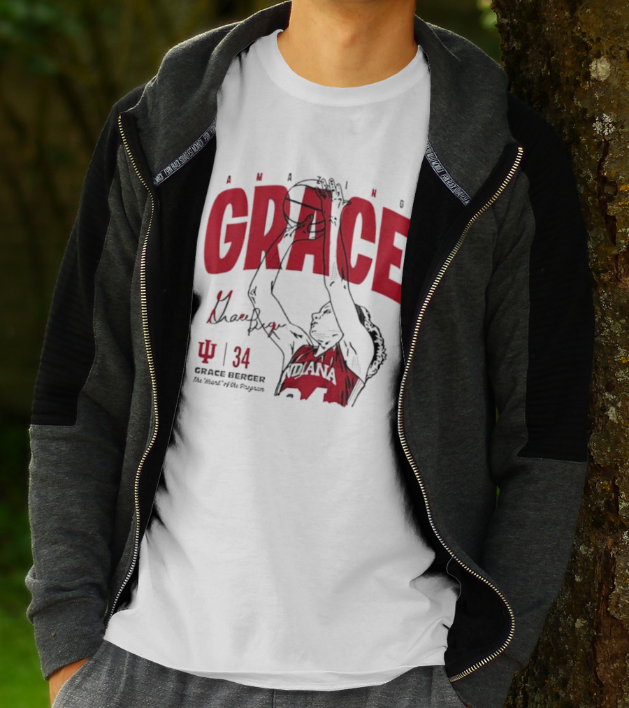 Amazing Grace Berger Indiana Fever 34 The Heart Of The Program Basketball T-Shirt