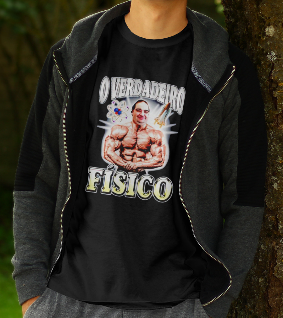 O Verdadeiro Físico Musculoso Com Átomo E Foguete T-Shirt