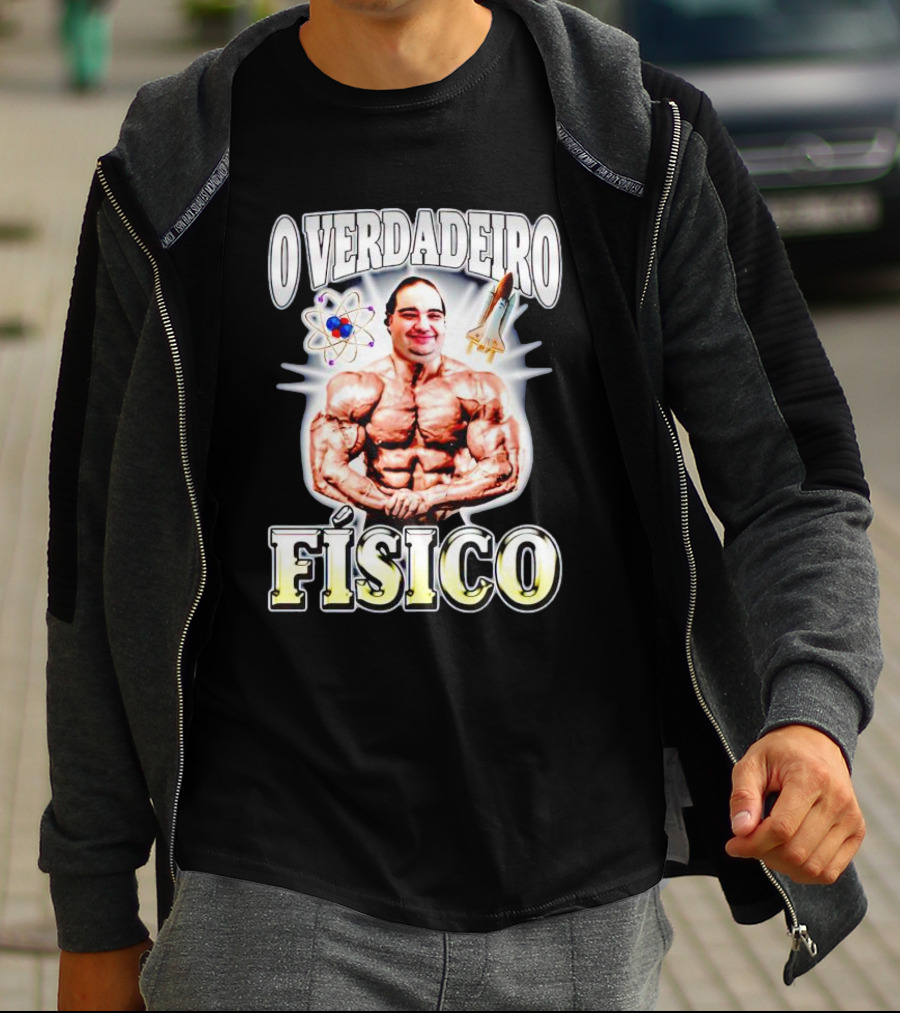 O Verdadeiro Físico Musculoso Com Átomo E Foguete T-Shirt