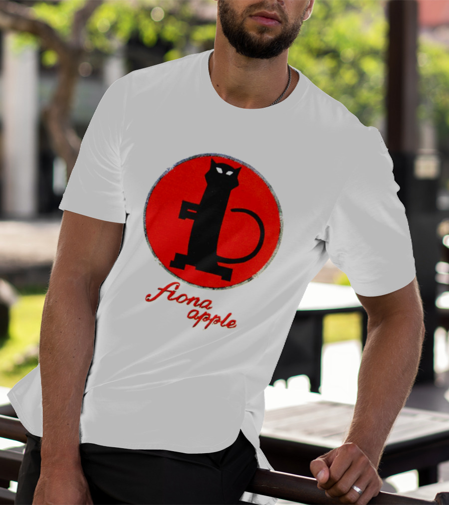 Fiona Apple Black Cat Red Circle Bootleg T-Shirt