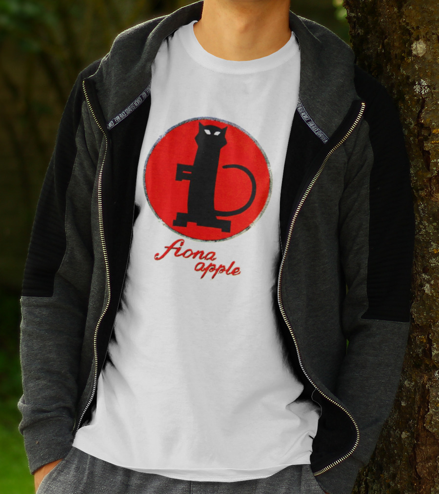 Fiona Apple Black Cat Red Circle Bootleg T-Shirt