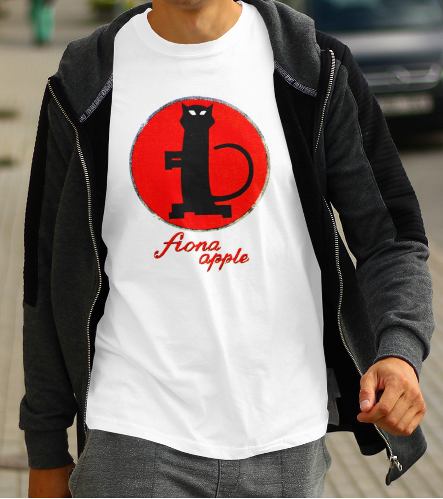 Fiona Apple Black Cat Red Circle Bootleg T-Shirt