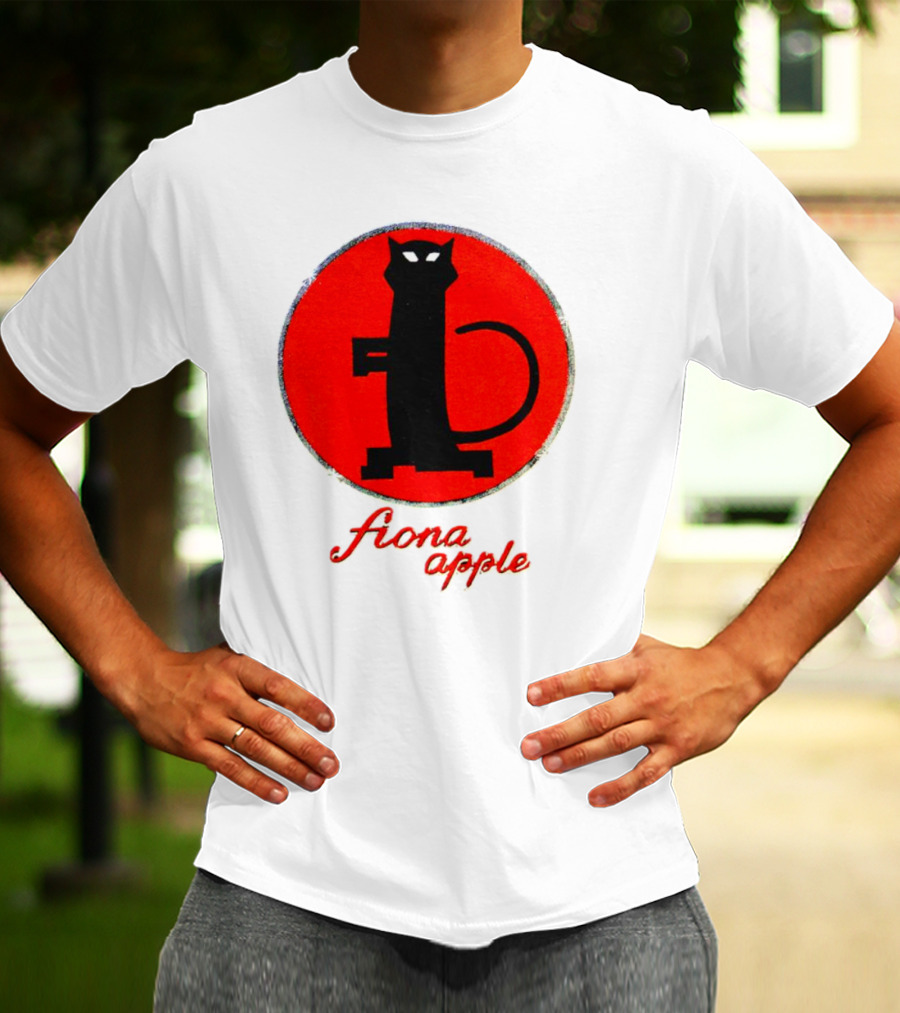 Fiona Apple Black Cat Red Circle Bootleg T-Shirt