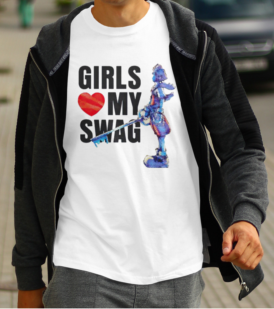 Girls Love My Swag Kingdom Hearts Keyblade Character T-Shirt
