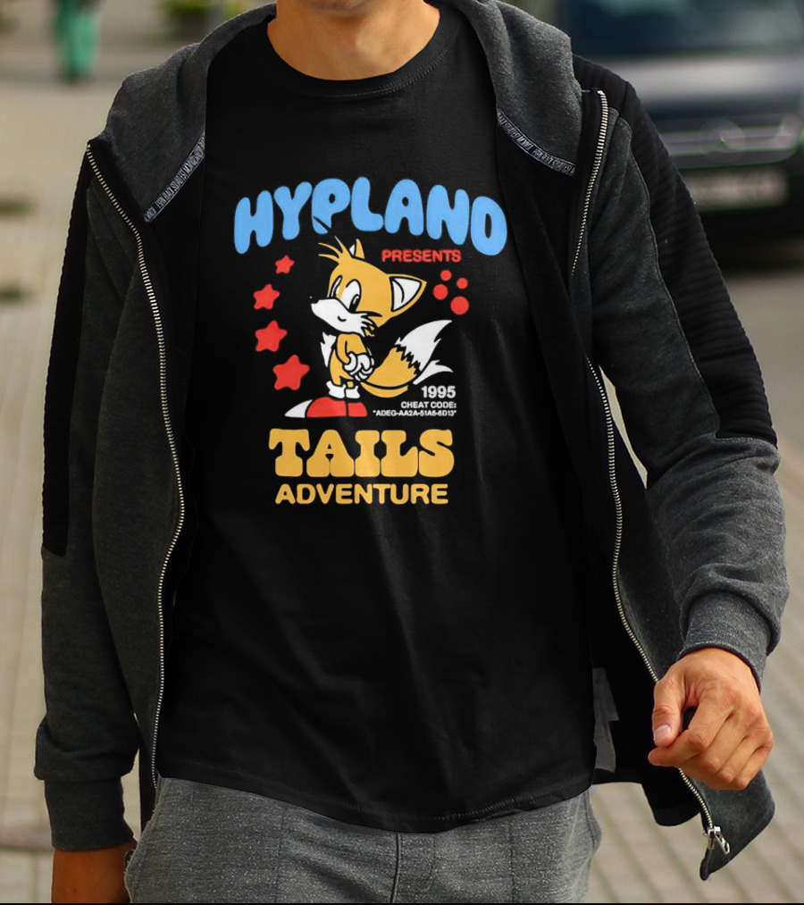 Hypland Presents 1995 Tails Adventure Cheat Code ADEG-AA2A-51A6-6D13 T-Shirt