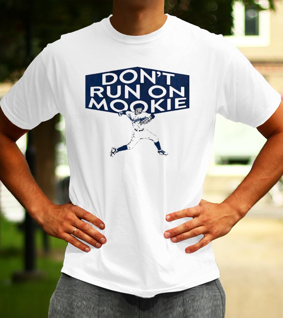 DON’T RUN ON MOOKIE PLAYER SILHOUETTE BASEBALL T-Shirt