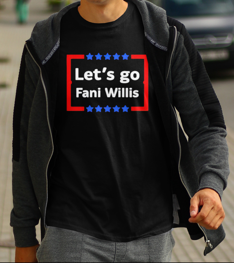 Let's Go Fani Willis Red And Blue Stars T-Shirt