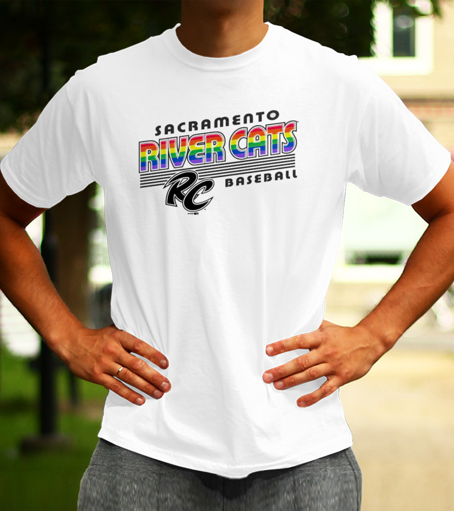 Sacramento River Cats Baseball Rainbow Pride RC T-Shirt