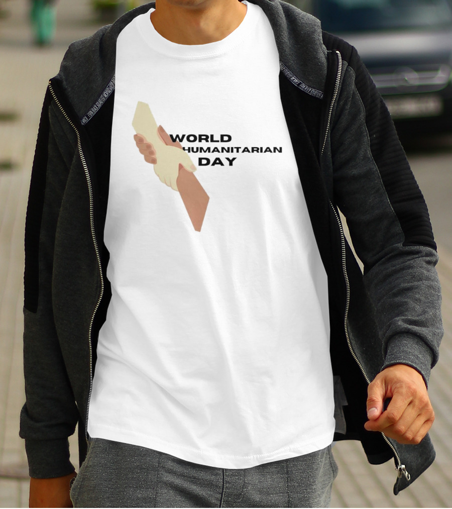 World Humanitarian Day Shake Hands T-Shirt