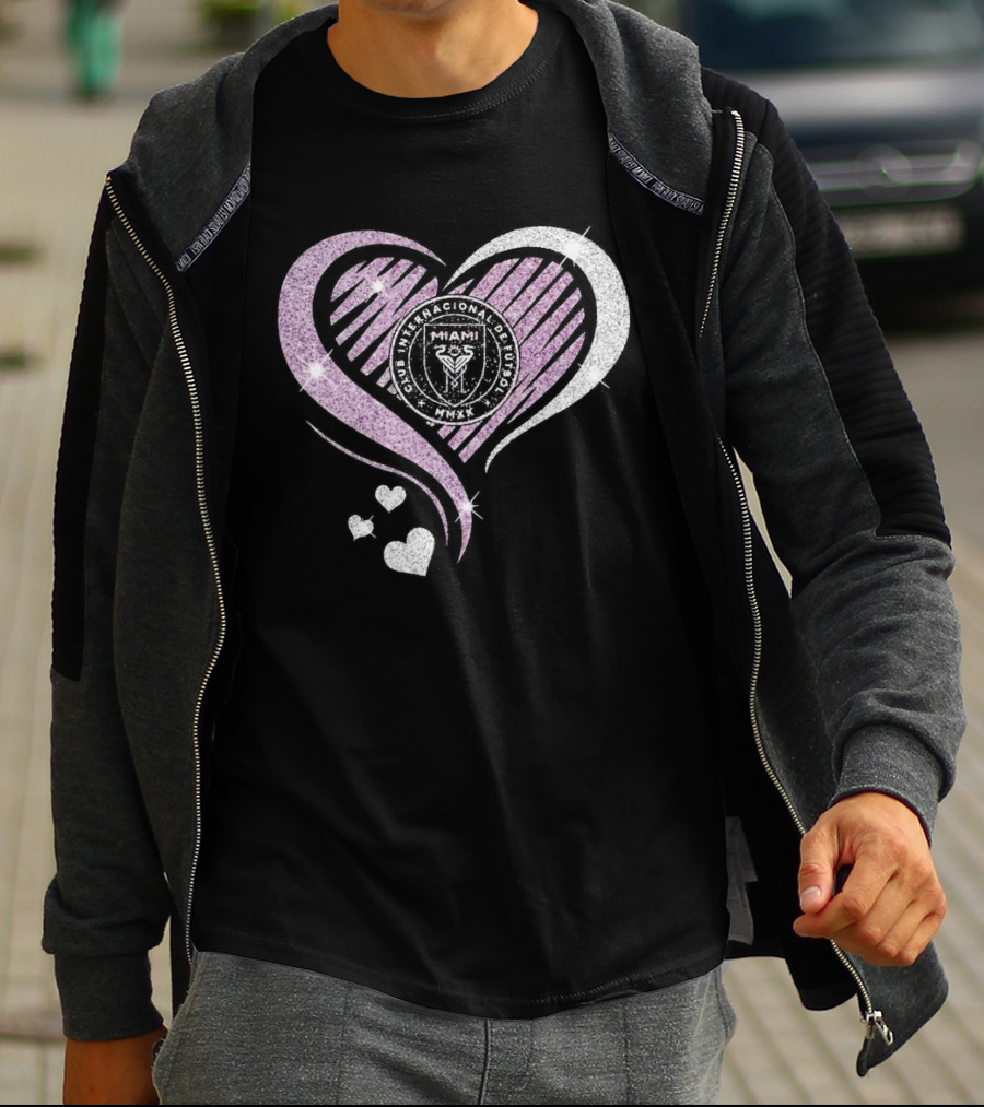 Inter Miami Club Internacional De Futbol Heart MMXX T-Shirt