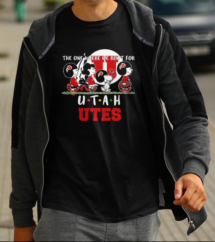 Peanuts Characters The One Where We Root For Utah Utes T-Shirt