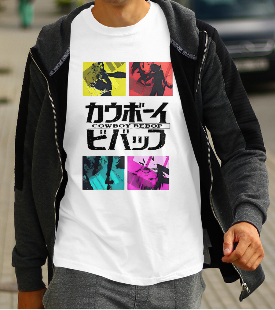 Augmented Reality Cowboy Bebop Iconic Anime Montage T-Shirt