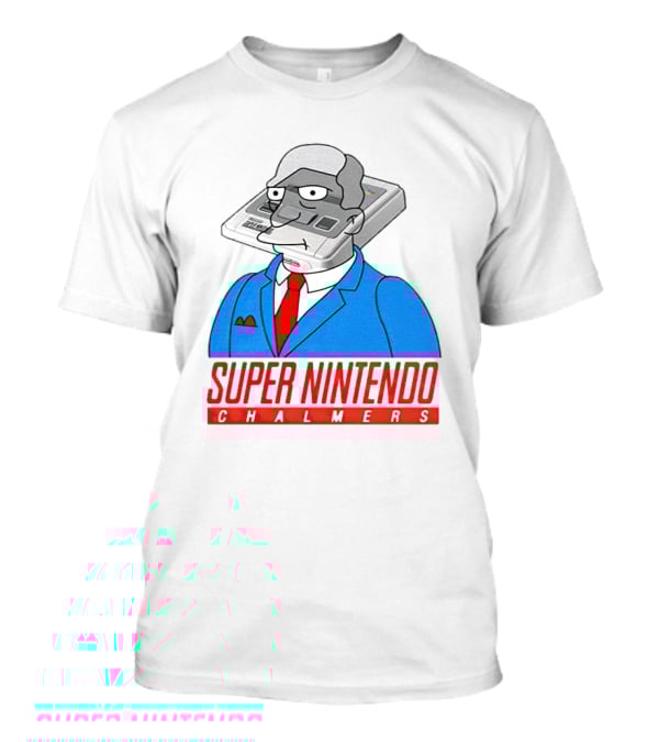 Bart Simpson Super Nintendo Chalmers Iconic Mashup T-Shirt