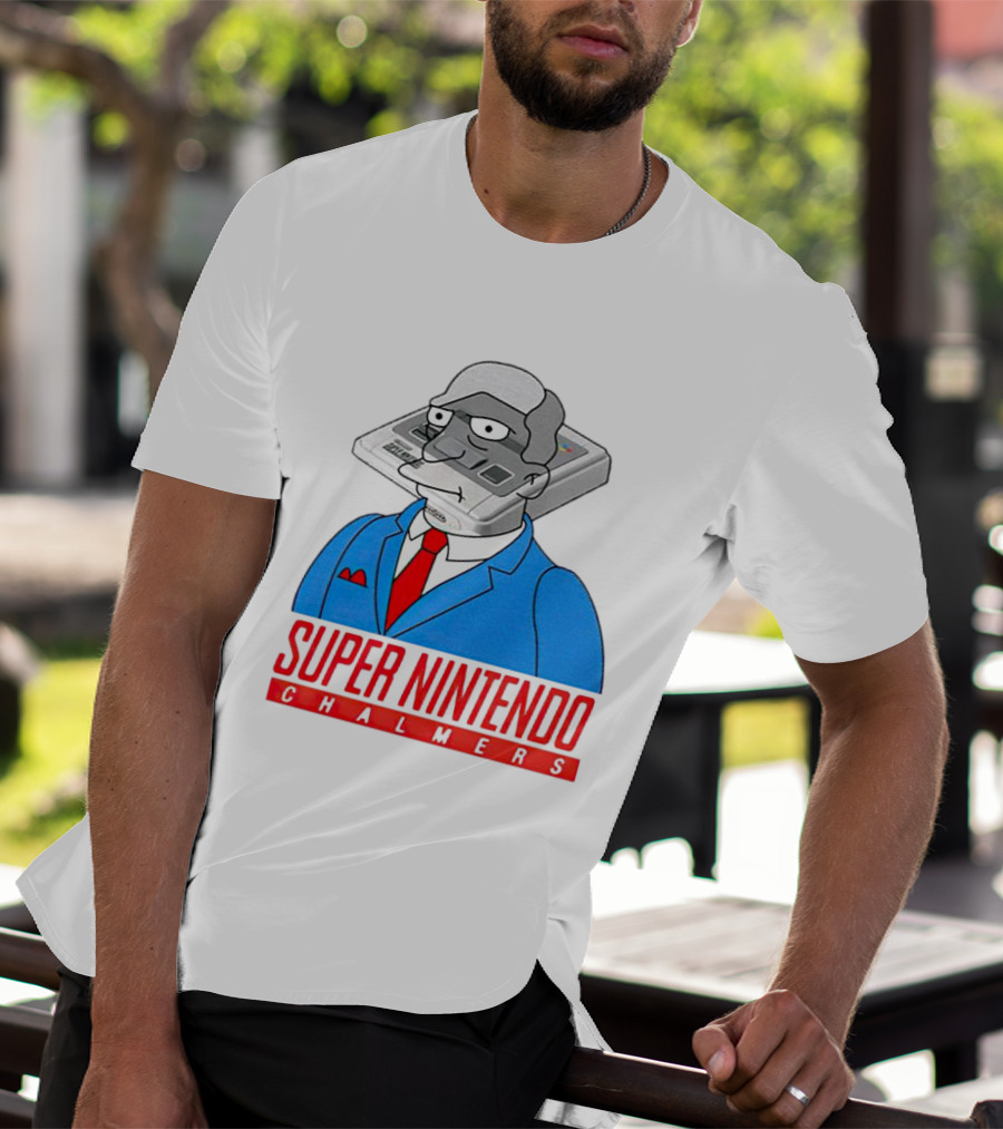 Bart Simpson Super Nintendo Chalmers Iconic Mashup T-Shirt