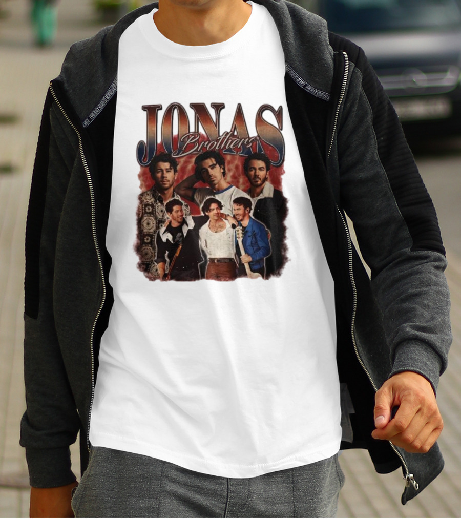 Jonas Brothers Vintage Collage Style Retro Photography T-Shirt