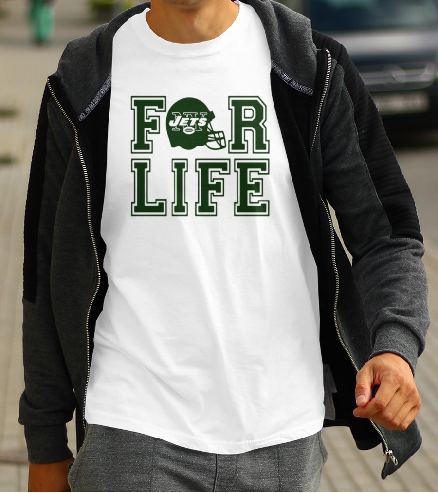 New York Jets Helmet For Life T-Shirt