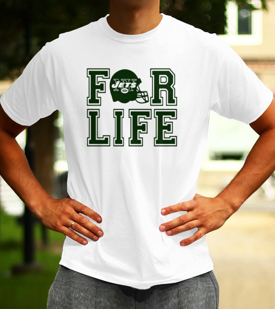 New York Jets Helmet For Life T-Shirt
