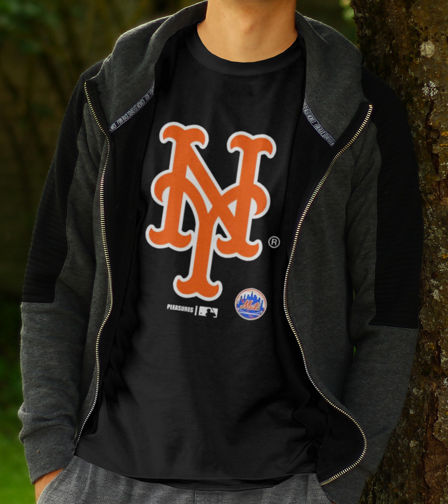 New York Mets MLB Pleasures Collaboration T-Shirt