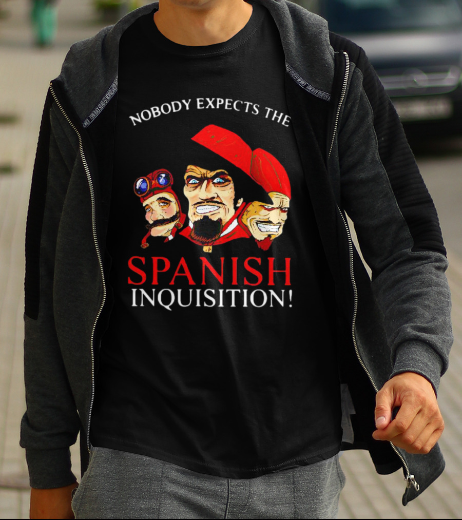 Nobody Expects The Spanish Inquisition Monty Python Characters T-Shirt