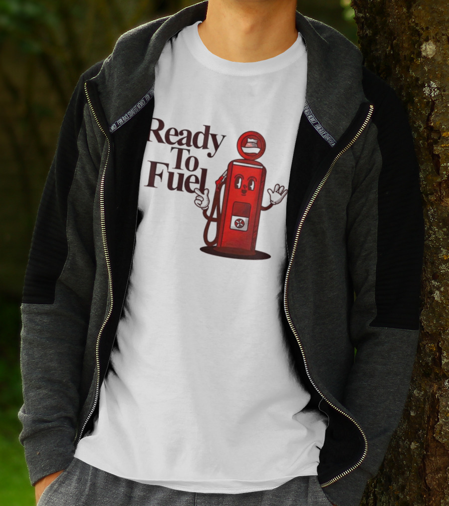 Ready To Fuel Cartoon Gas Pump T-Shirt
