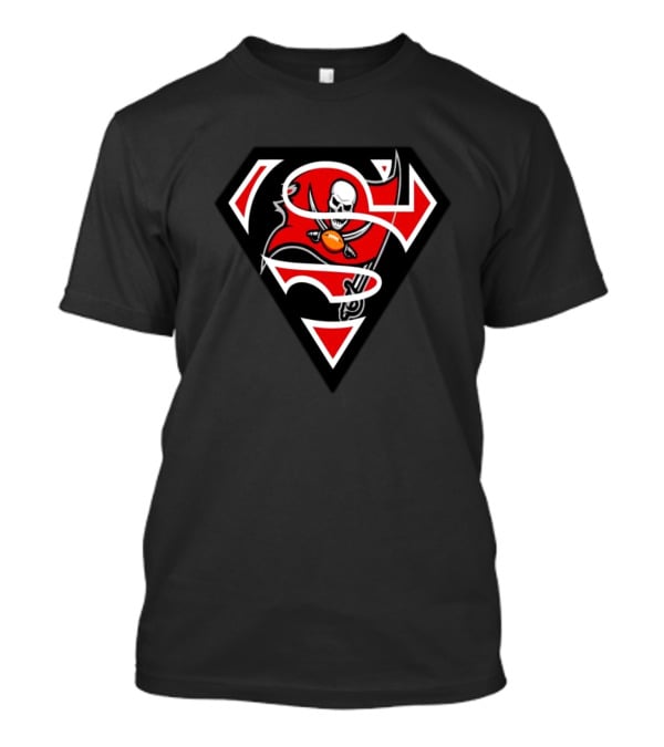 Tampa Bay Buccaneers Super Hero Skull Emblem T-Shirt