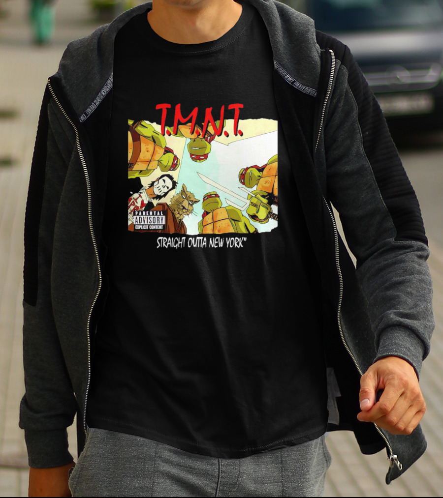 TMNT Parental Advisory Explicit Content Straight Outta New York T-Shirt