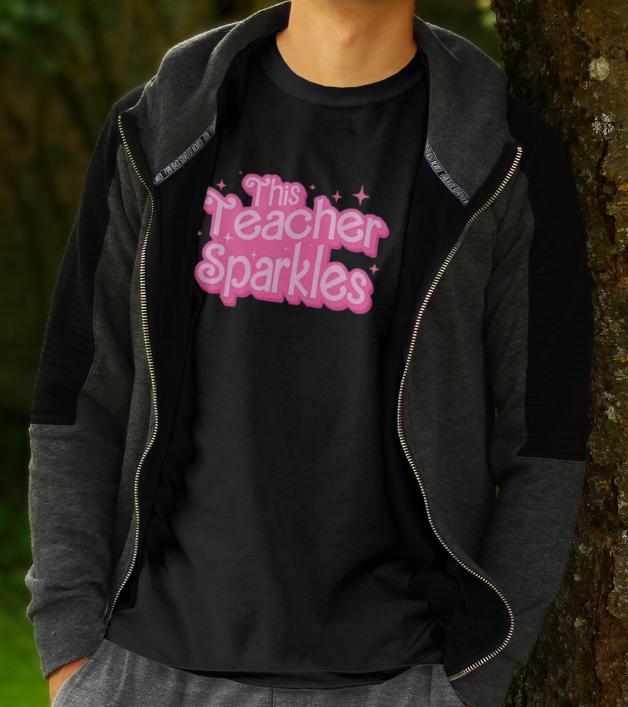 Barbie This Teacher Sparkles Pink T-Shirt