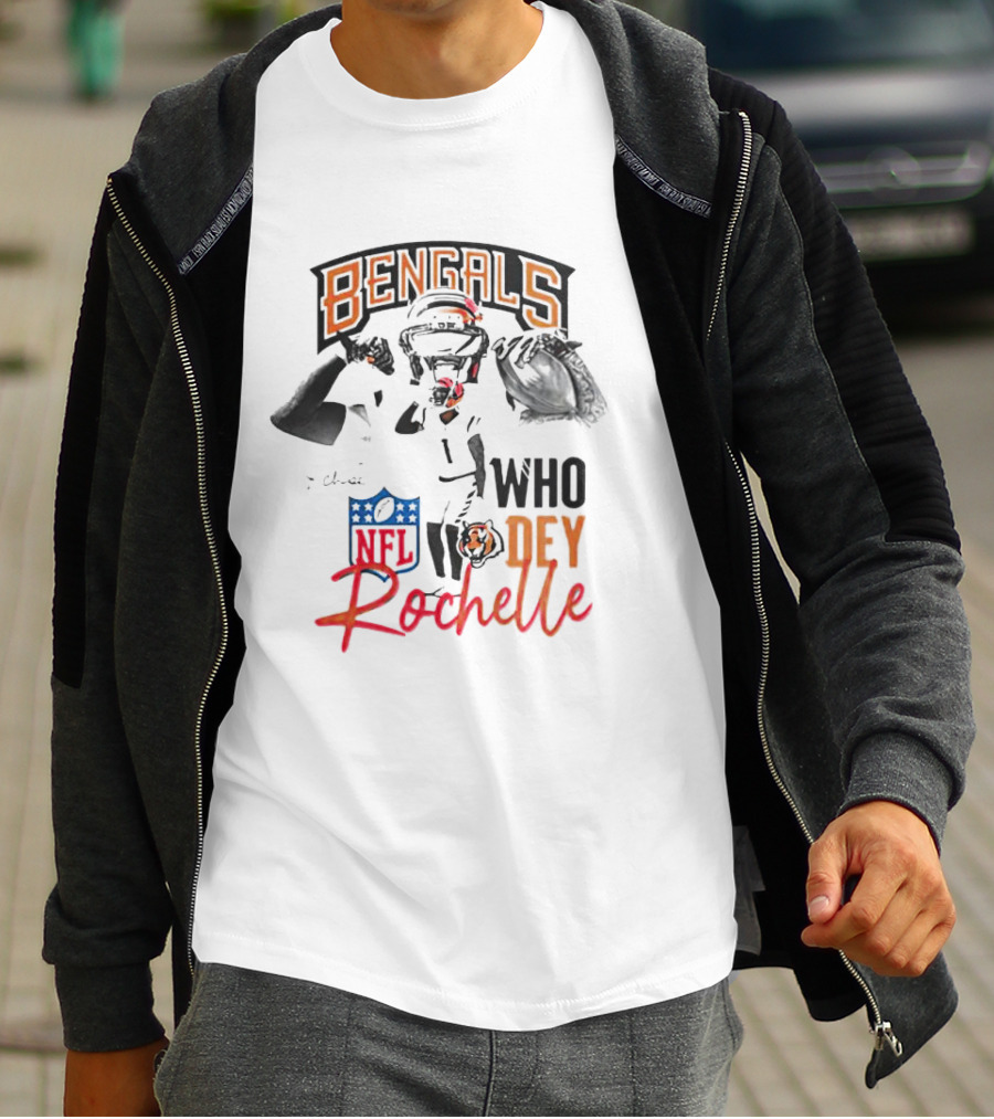 Rochelle Bengals Who Dey NFL T-Shirt