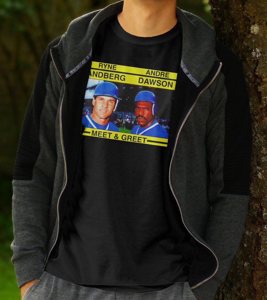 Ryne Sandberg Andre Dawson Meet And Greet Baseball Legends Event T-Shirt