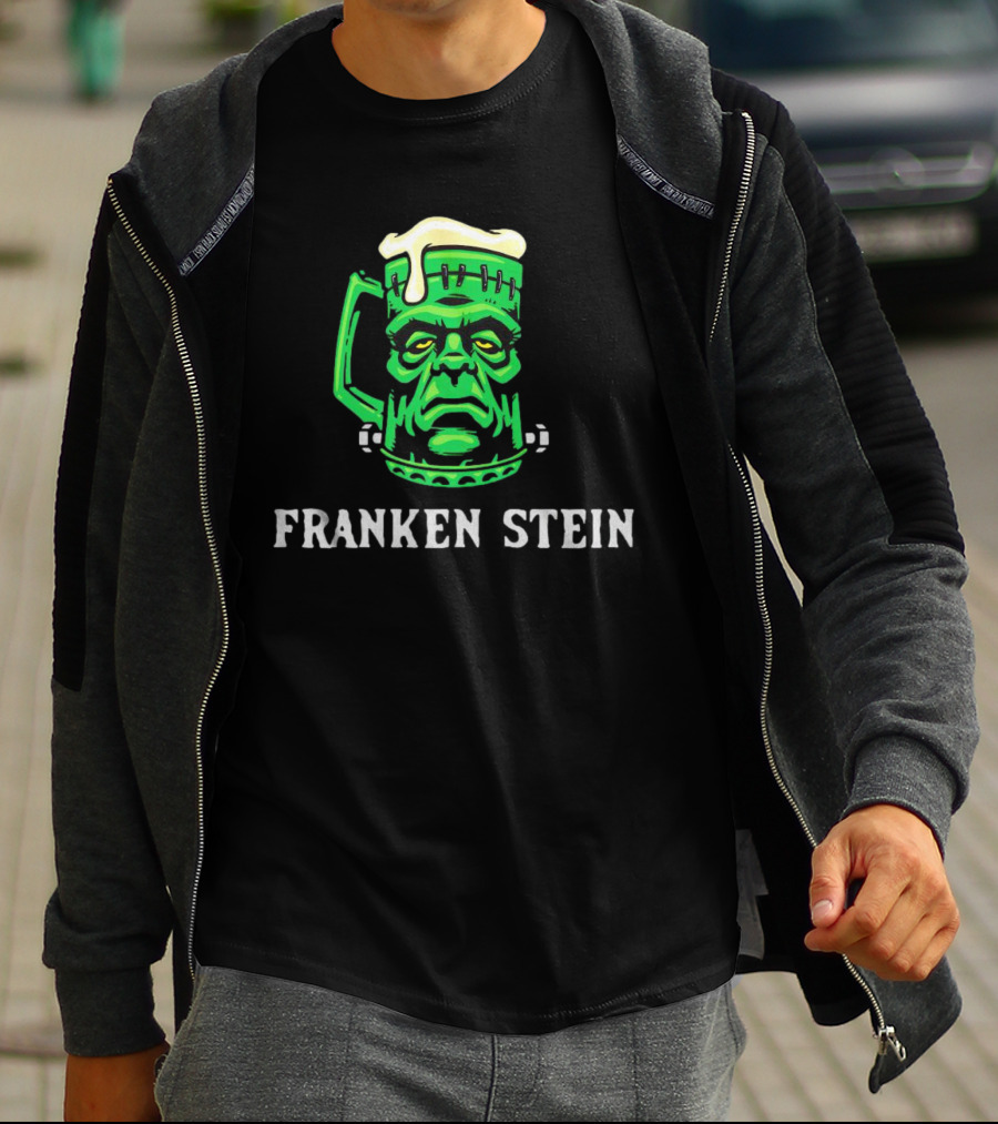 Franken Stein Beer Mug Monsters Halloween T-Shirt